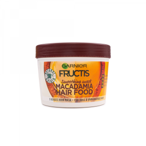 Garnier – Masca par indisciplinat 3 in 1 Fructis Macadamia Hair Food 390 ml