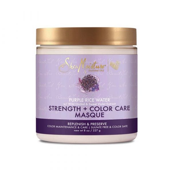 Shea Moisture – Masca fortificanta pentru protectia culorii Purple Rice Water 227 g