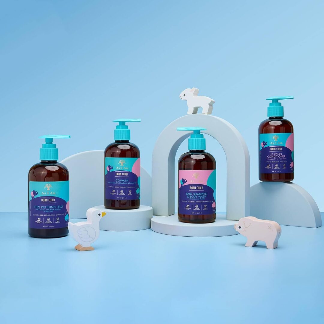 As I Am Born Curly CoWash, balsam pentru spalarea parului cret al copiilor 240 ml - imagine 2