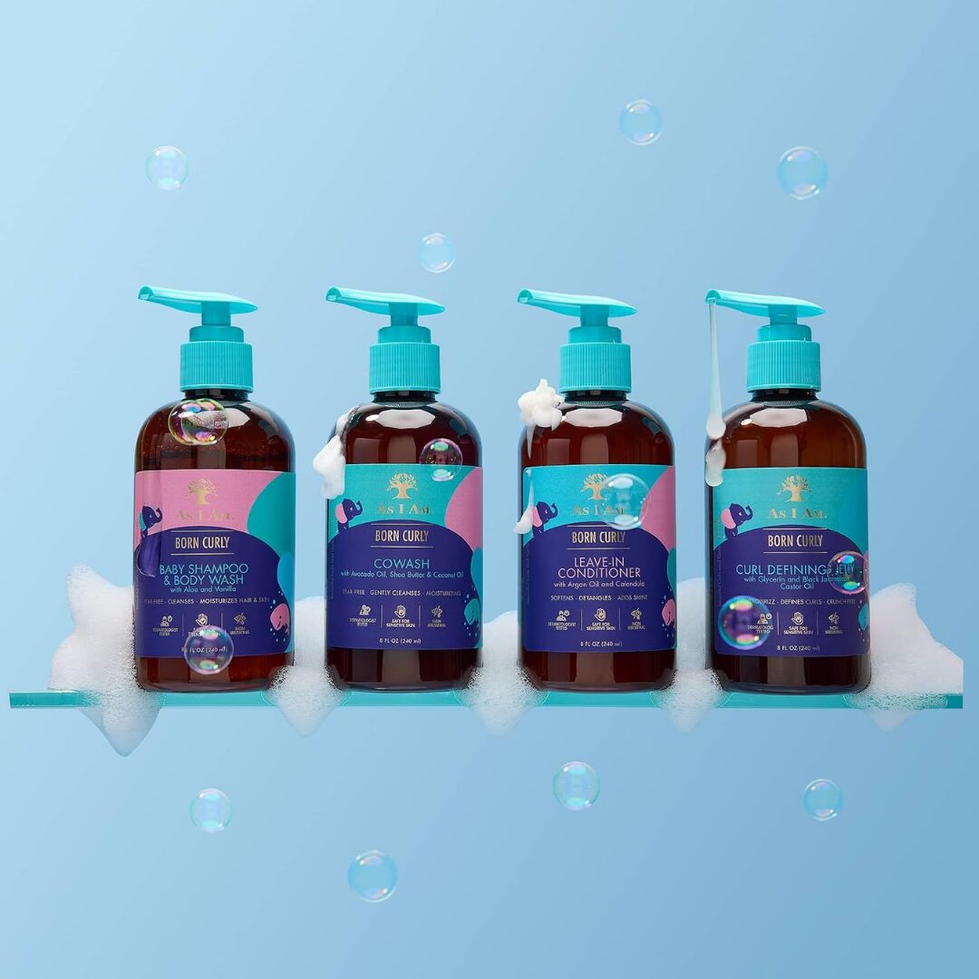As I Am Born Curly Leave-In Conditioner, balsam fara clatire pentru descurcarea parului cret al copiilor 240 ml - imagine 2