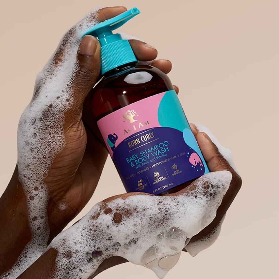 As I Am Born Curly Shampoo & Body Wash, sampon si gel de dus pentru copii cu par cret 240 ml - imagine 2