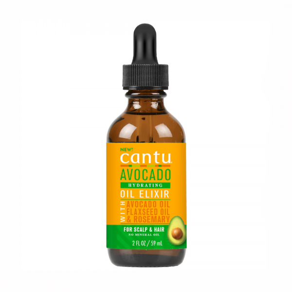 Cantu Avocado - Hydrating Oil Elixir, ulei pentru par si scalp cu ulei de avocado, in si rozmarin 59 ml