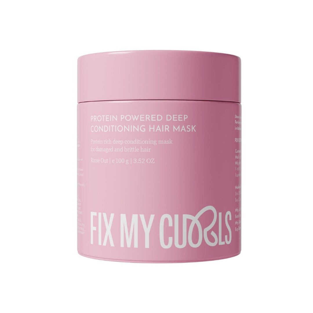 Fix My Curls Protein Powered Deep Conditioning Hair Mask, masca cu proteine pentru parul cret 100 g