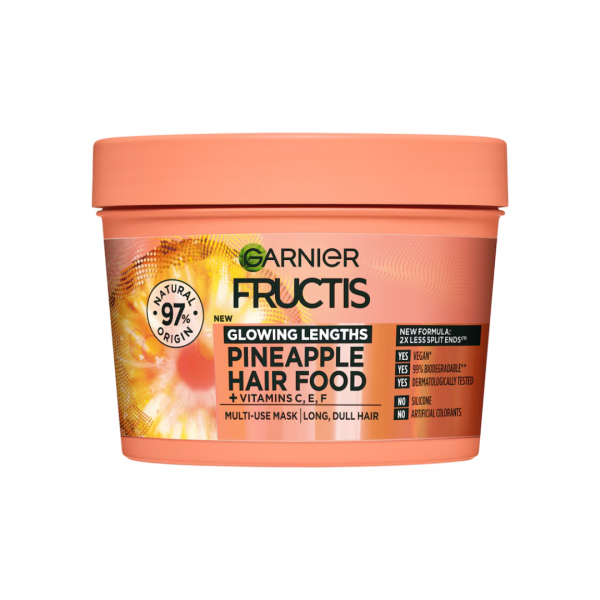 Garnier Fructis - Pineapple Hair Food masca pentru varfuri despicate 3 in 1, 400 ml