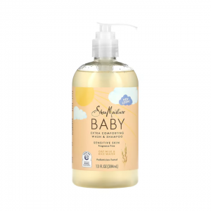 Shea Moisture Baby - Sampon si gel de dus calmant pentru bebelusi cu piele sensibila cu lapte de ovaz si apa de orez 384 ml