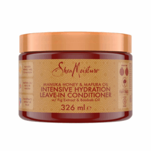 Shea Moisture Manuka Honey & Mafura Oil Intensive Hydration Leave-In Conditioner, balsam fara clatire hidratant pentru par cret 326 ml