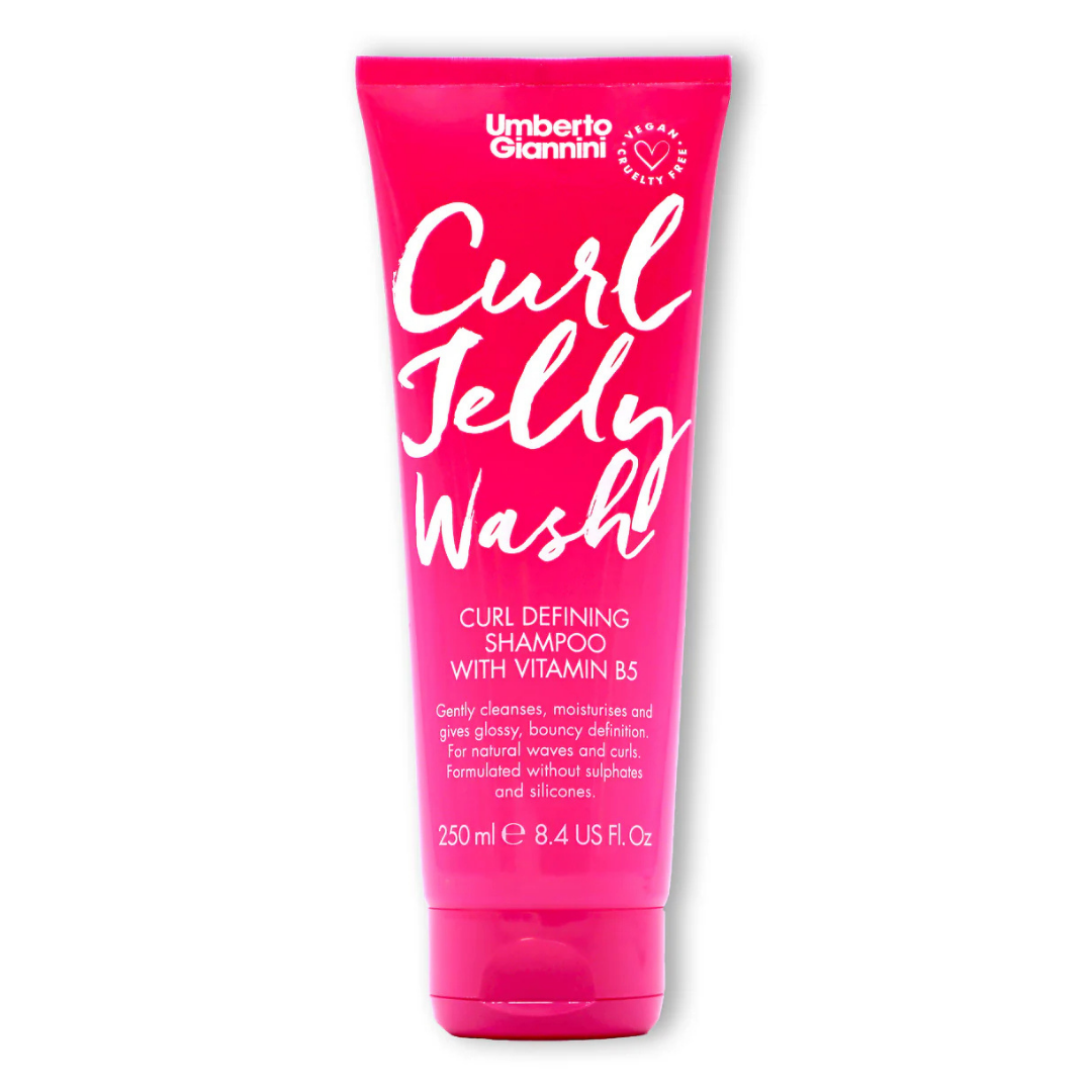 Umberto Giannini Curl Jelly Wash Shampoo, sampon pentru definirea buclelor cu vitamina B5 250 ml