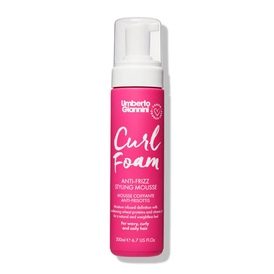 Umberto Giannini Curl Foam Anti-Frizz Styling Mousse, spuma anti-frizz pentru definirea buclelor 200 ml