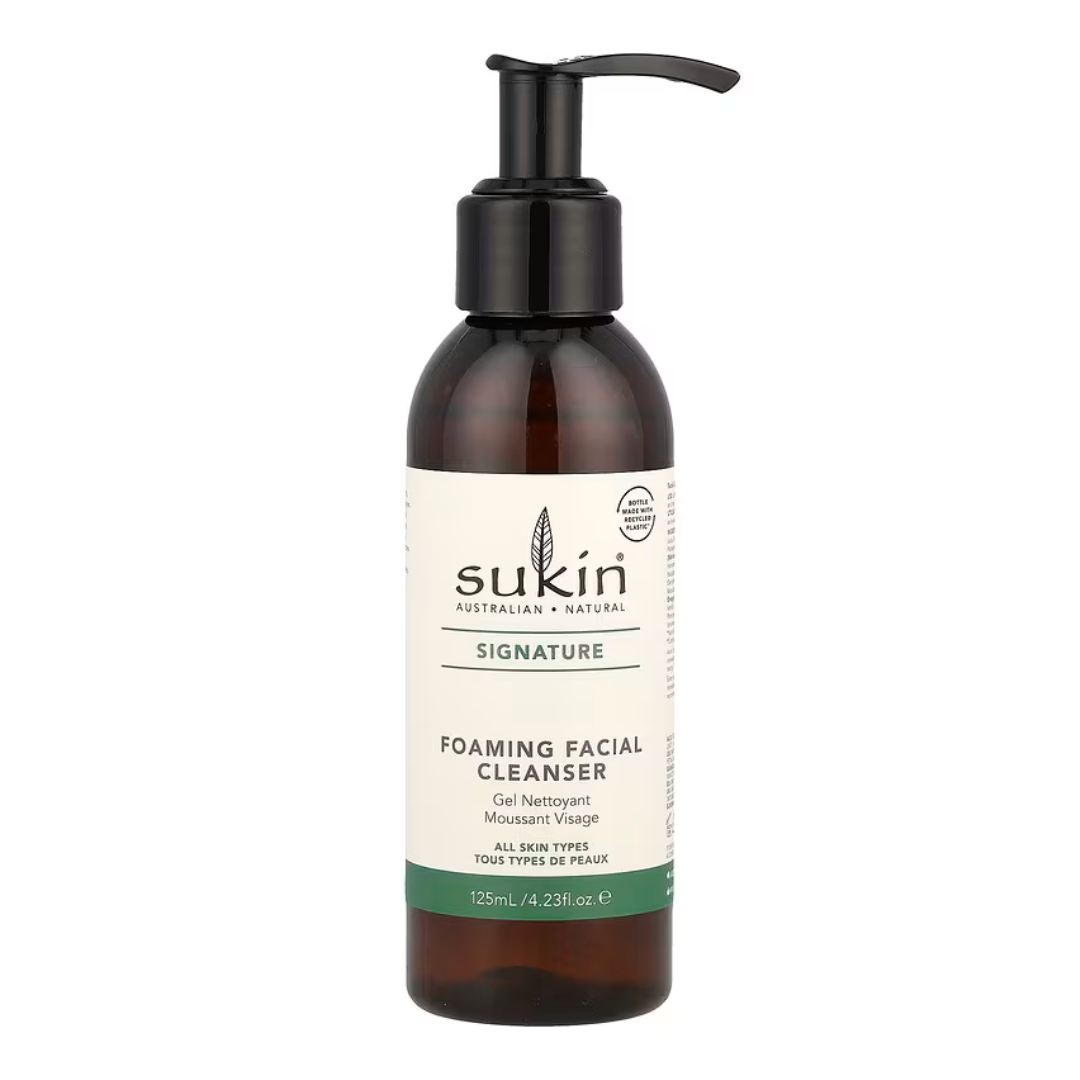 Sukin Signature Foaming Facial Cleanser, gel spumant de curatare pentru ten normal-gras 125 ml