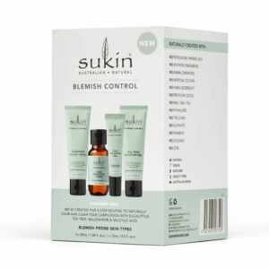 Sukin Blemish Control Kit, set anti-imperfectiuni in 4 pasi 3 x 50 ml, 1 x 15 ml