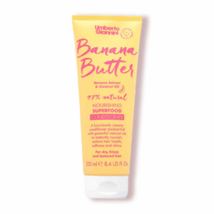 Umberto Giannini Banana Butter Nourishing Superfood Conditioner, balsam hranitor pentru par uscat si rebel 250 ml