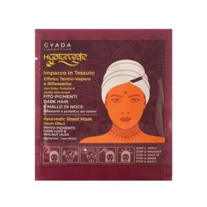 Gyada Ayurvedic Highlighting Mask with Cap, masca iluminatoare ayurvedica tip casca termica pentru par saten si brunet 60 ml
