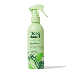 Flora & Curl Baobab Marula Restorative Mist, spray restructurant pentru par cret 200 ml