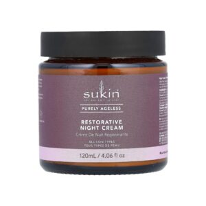 Sukin Purely Ageless Restorative Night Cream, crema de noapte reparatoare anti-age 120 ml
