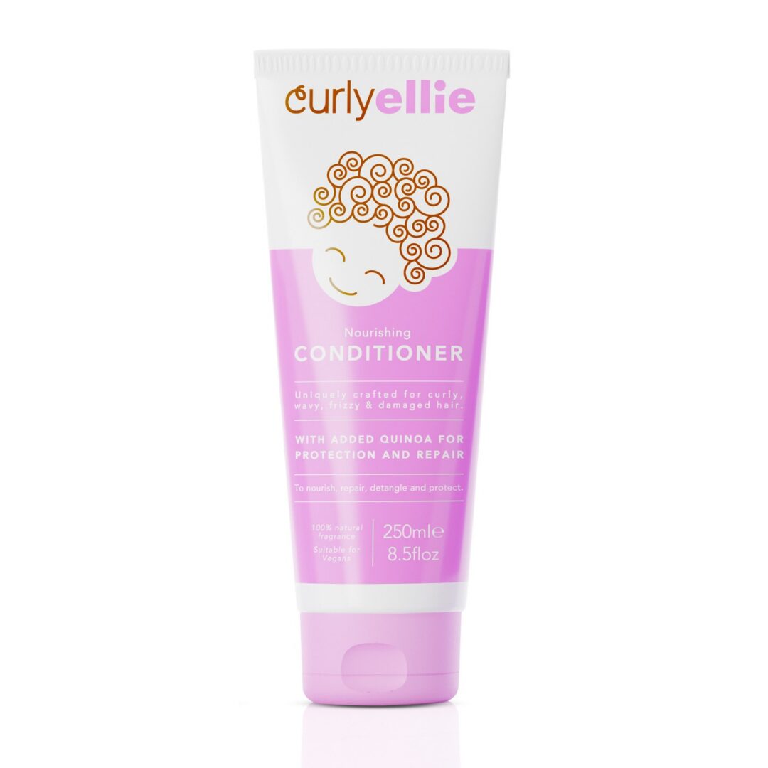 CurlyEllie Nourishing Conditioner, balsam hranitor pentru reparare si descurcare par cret 250 ml