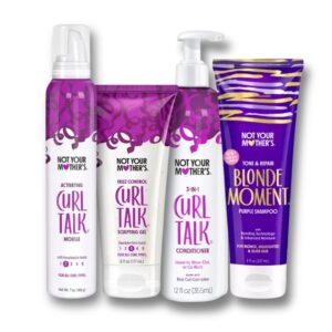 Curls Gone Blonde, set pentru par ondulat si cret blond