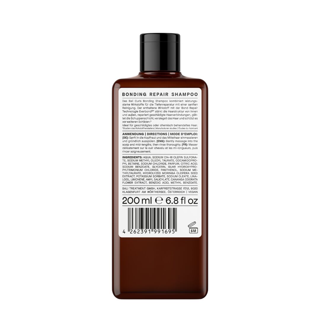 Bali Curls Bonding Repair Shampoo N°1, sampon reparator pentru par cret si deteriorat 200 ml - imagine 2