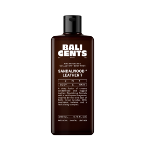 Bali Gents Sandalwood Leather 7 Body & Hair Wash, gel de dus si sampon 2 in 1 pentru corp si par 200 ml
