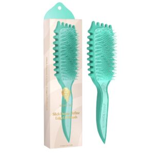 Bounce Curl Slick-Dense Define EdgeLift Brush Teal, perie pentru definirea parului cret si ondulat