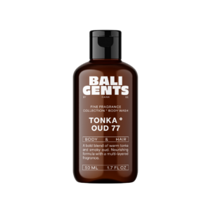 Bali Gents Tonka Oud 77 Body & Hair Wash, gel de dus si sampon 2 in 1 pentru corp si par 50 ml