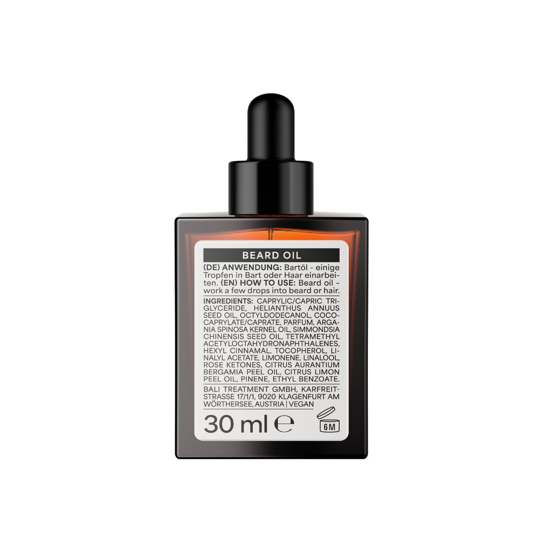 Bali Gents Fine Fragrance Shine & Beard Oil, ulei hranitor pentru barba si par 30 ml - imagine 2