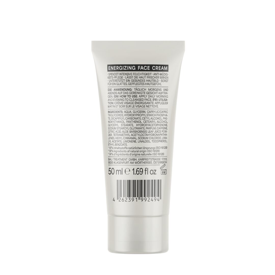 Bali Gents Energizing Face Cream, crema hidratanta 24h pentru ten cu aspect obosit 50 ml - imagine 2