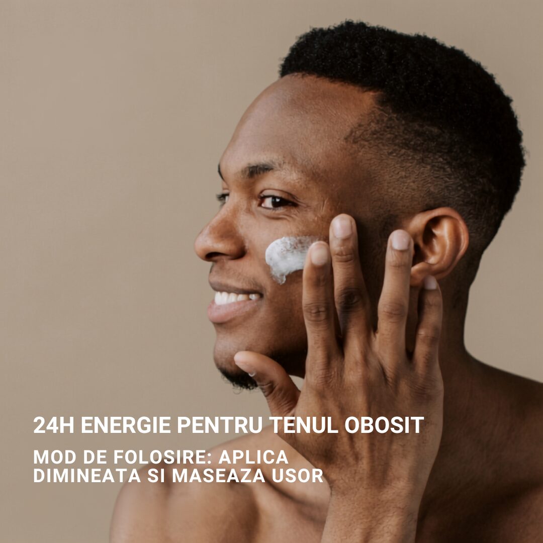 Bali Gents Energizing Face Cream, crema hidratanta 24h pentru ten cu aspect obosit 50 ml - imagine 3