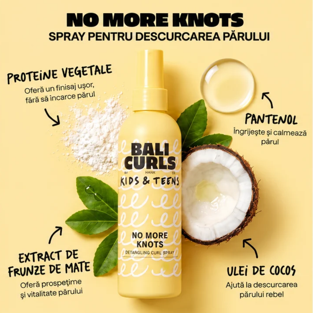 Bali Curls Kids & Teens No More Knots, spray pentru descurcarea parului copiilor 150 ml