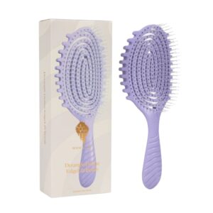 Bounce Curl Detangle Define EdgeLift Brush Lavender, perie pentru descurcarea si definirea buclelor